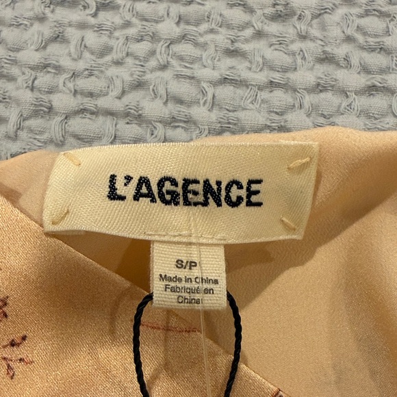 L'AGENCE Floral Camisole - Tan and Brown - Picture 2 of 3